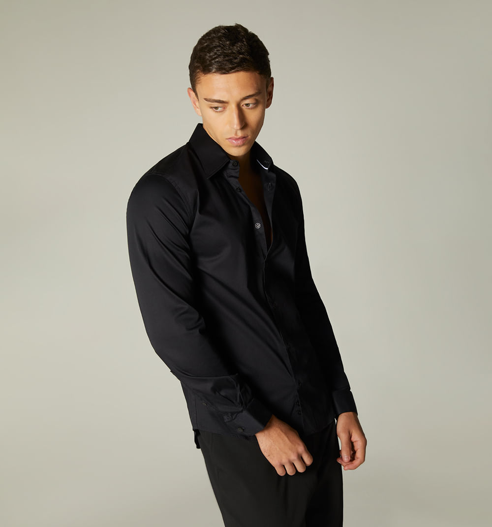 Camisa para hombre manga larga