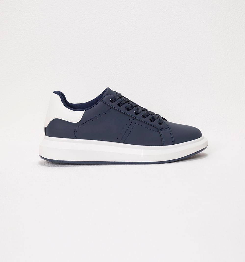 Tenis para hombre en contraste corte tal