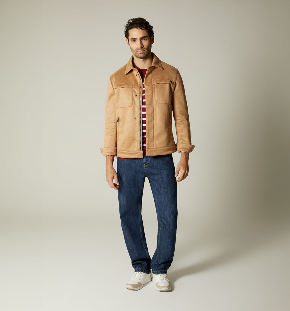 Chaqueta para hombre suede
