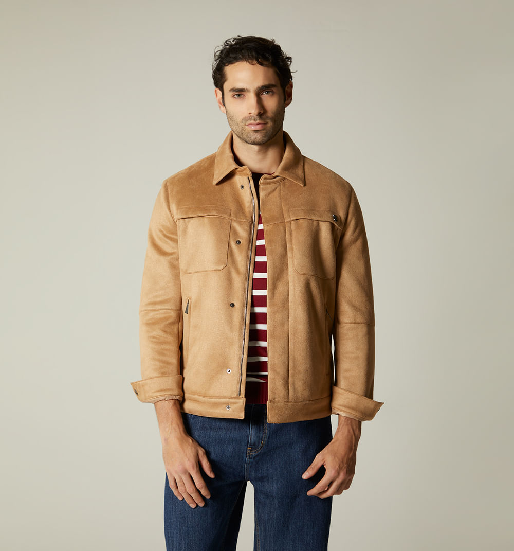 Chaqueta para hombre suede