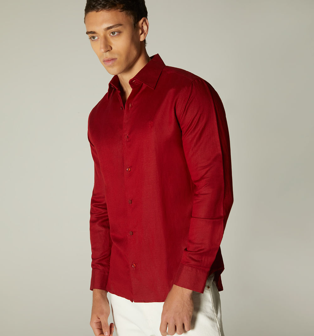 Camisa para hombre de lino