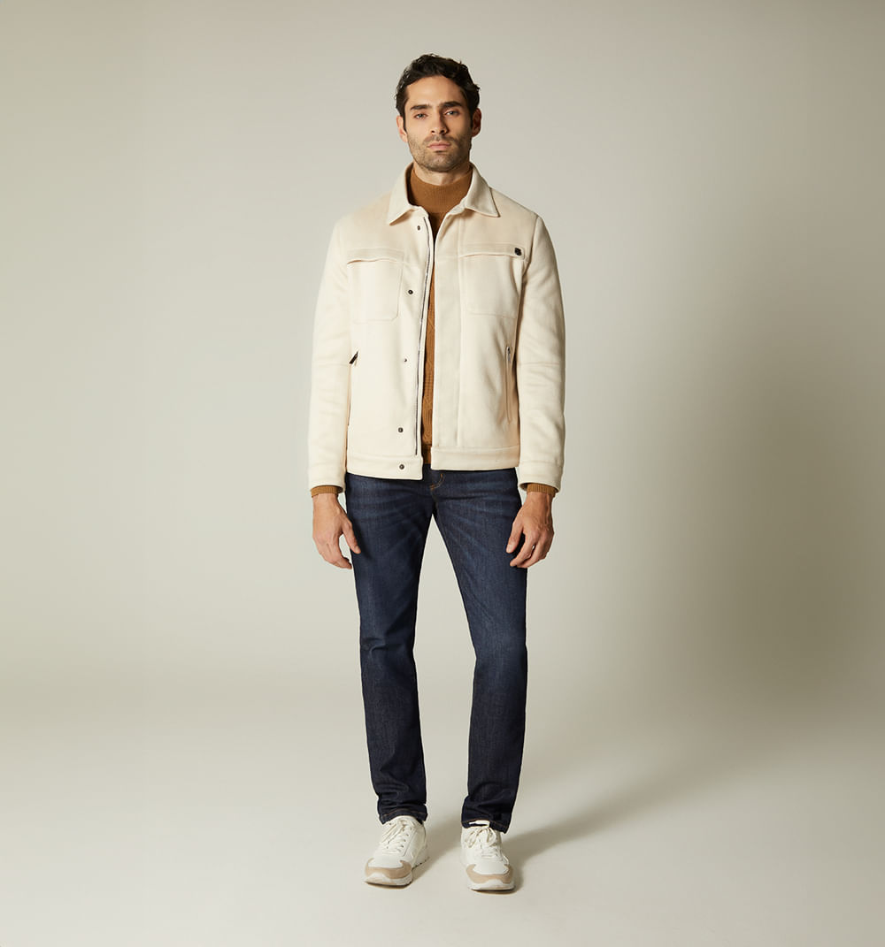 Chaqueta para hombre suede