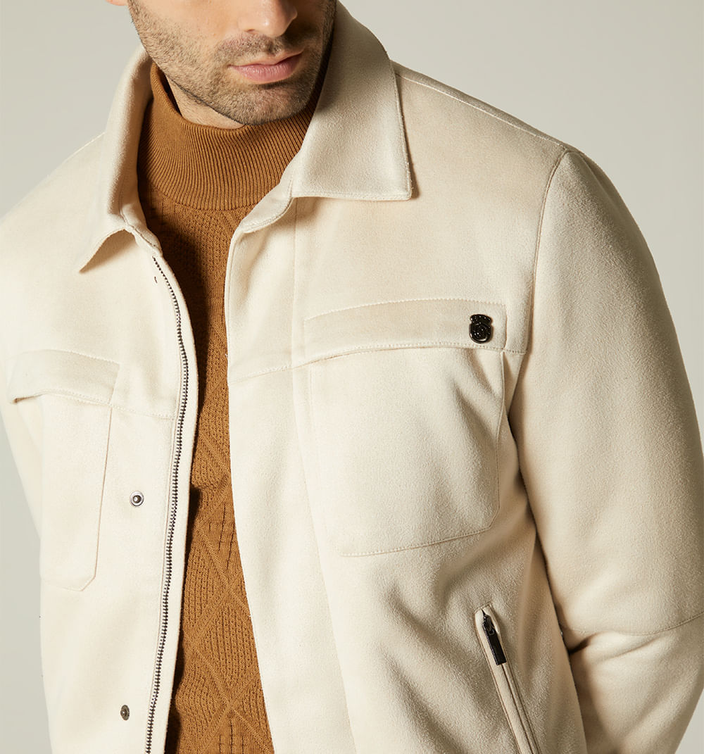 Chaqueta para hombre suede