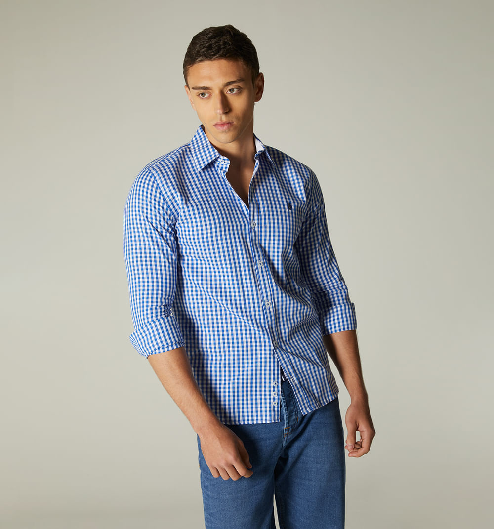 Camisa para hombre de cuadros