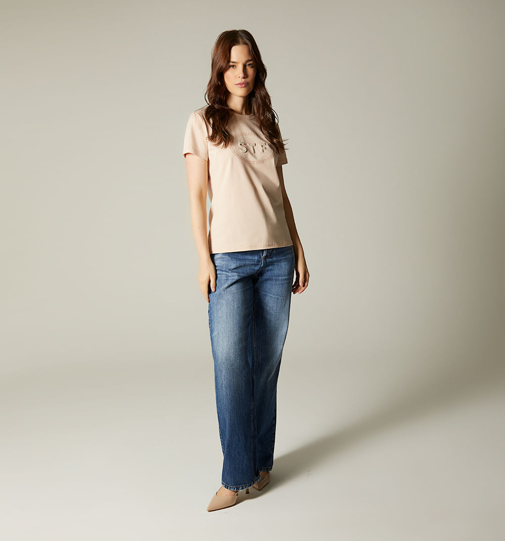 Camiseta logo studio f perlas