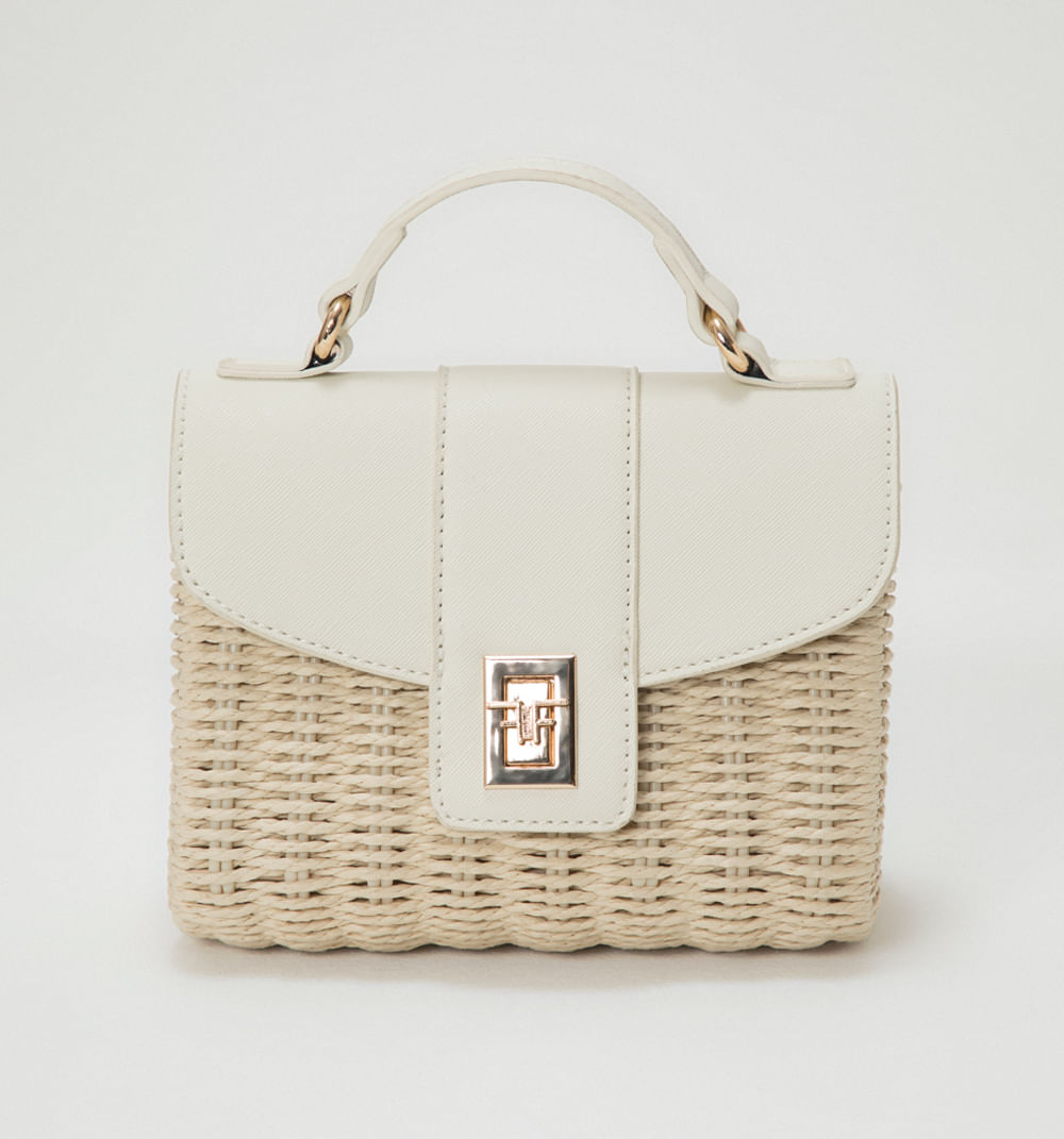 Bolso manos libres materiales combinados