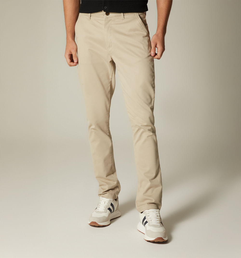 Pantalon para hombre tipo chino regular fit