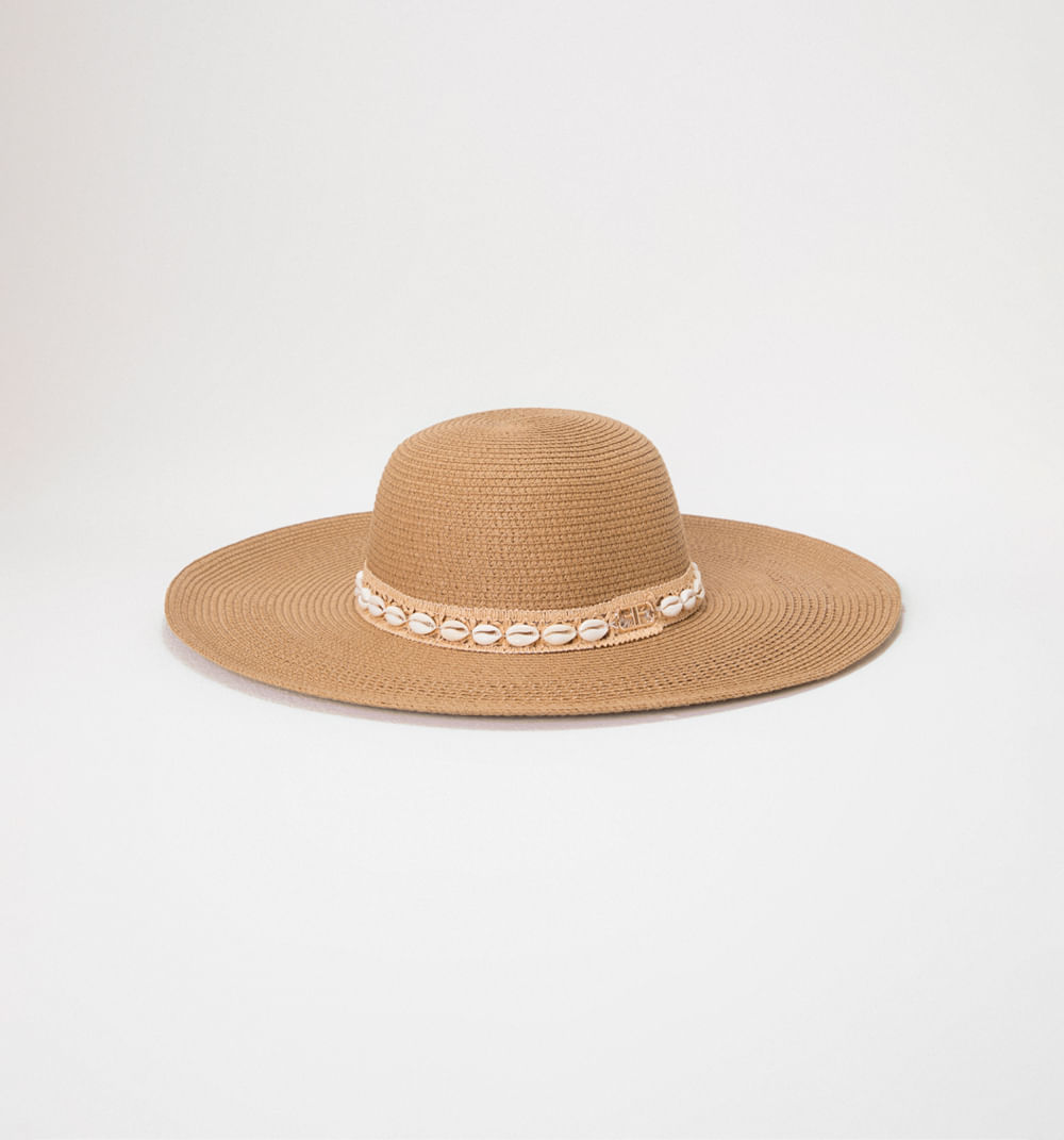 Sombrero tipo pava con banda