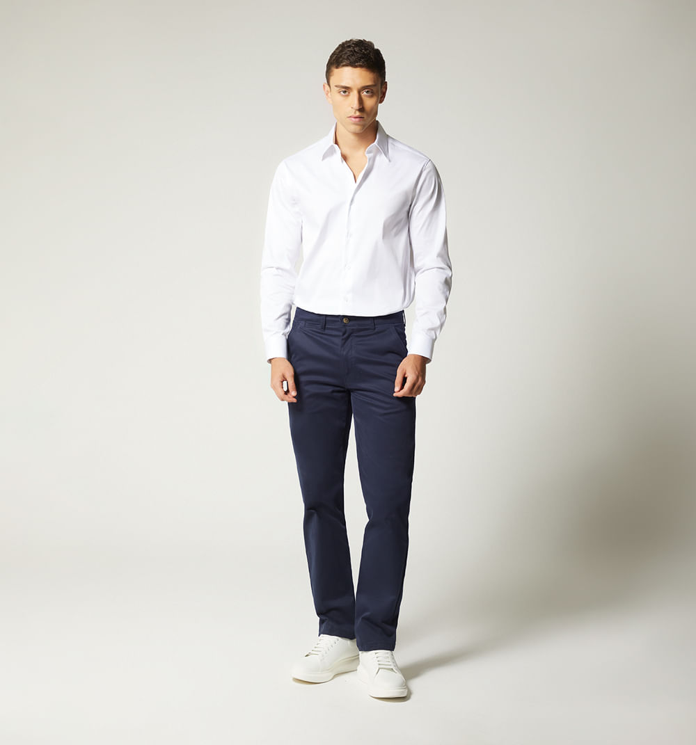 Camisa para hombre básica slim fit m/l