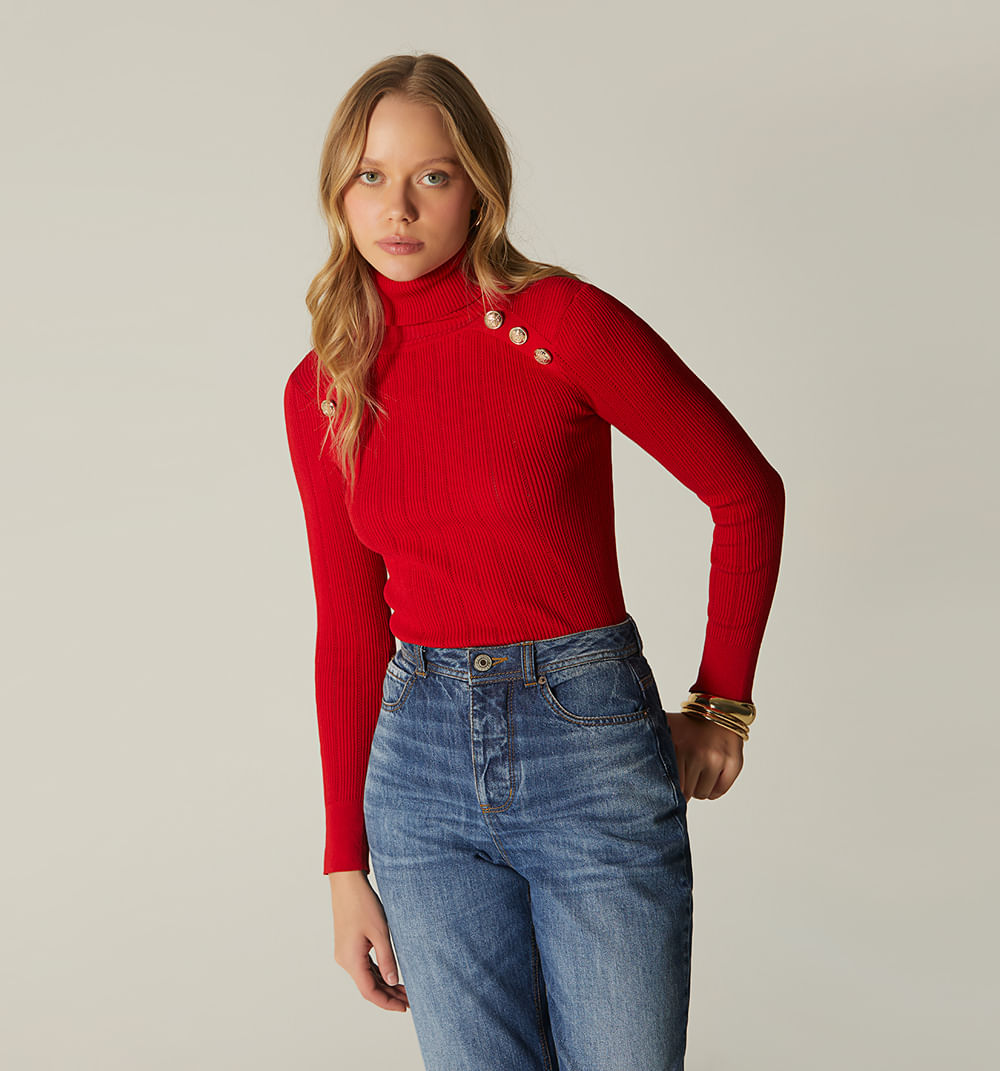 Buso manga larga con botones