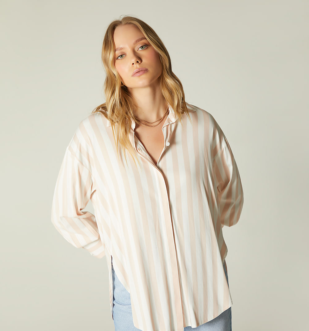 Bluson camisero con maxipuño