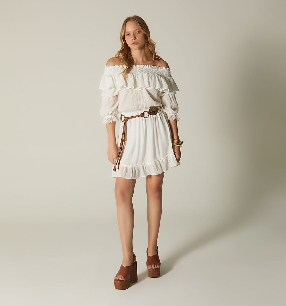 Vestido corto bohemio