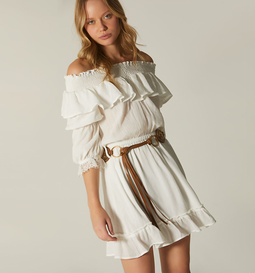 Vestido corto bohemio