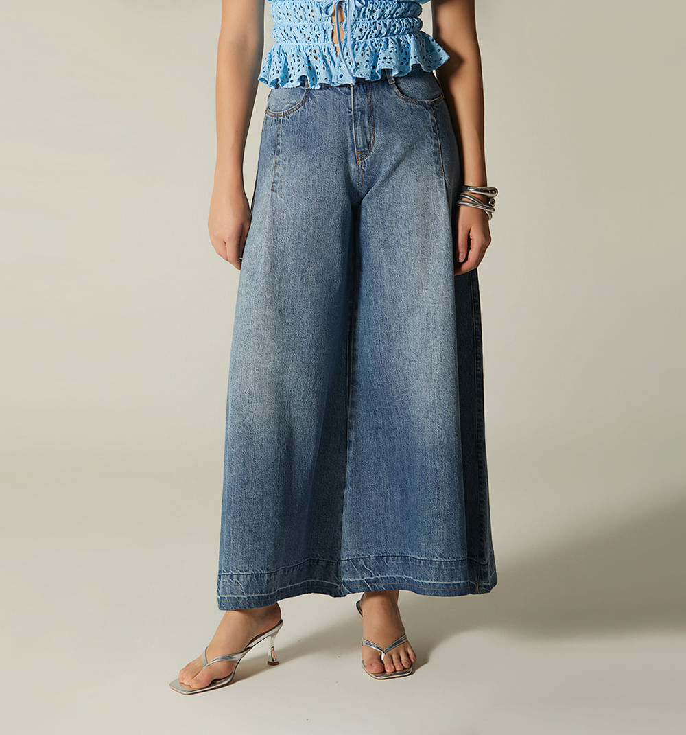 Jean palazo cropped con prense