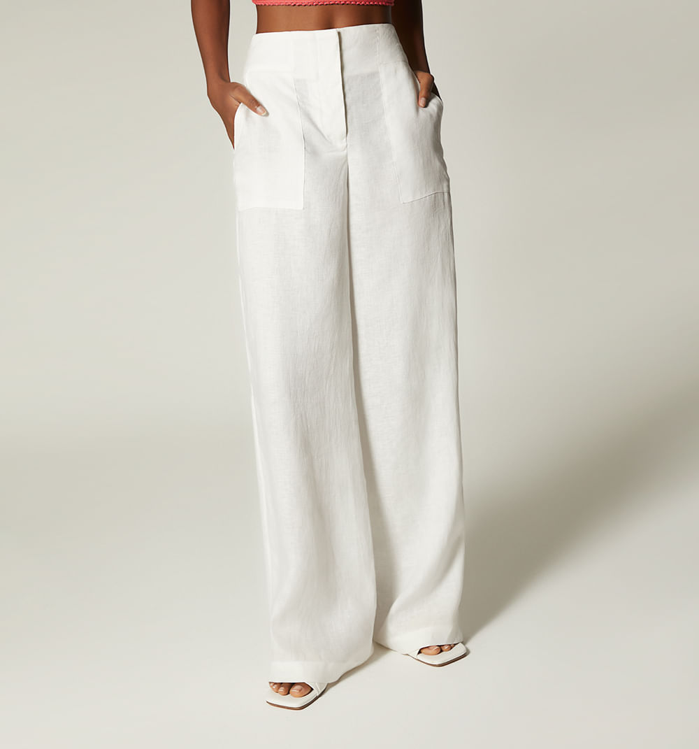 Pantalon palazo tiro alto