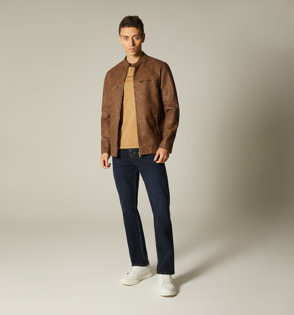 Chaqueta biker para hombre