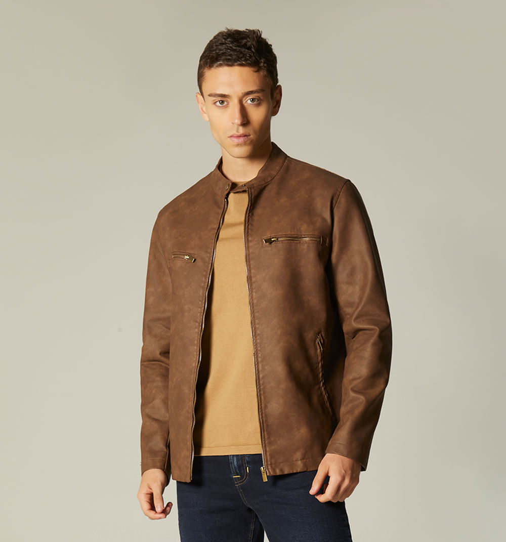 Chaqueta biker para hombre