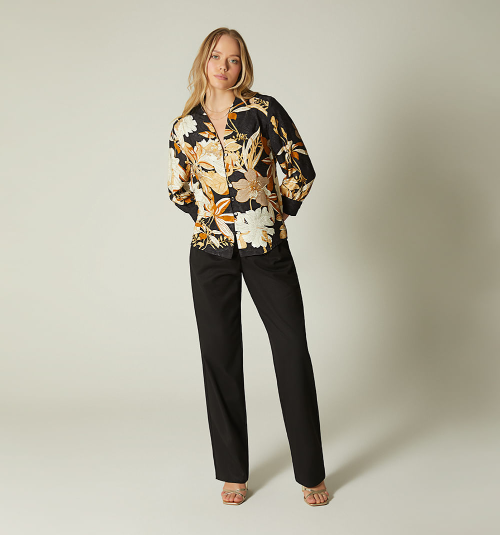 Blusa camisera manga 3/4