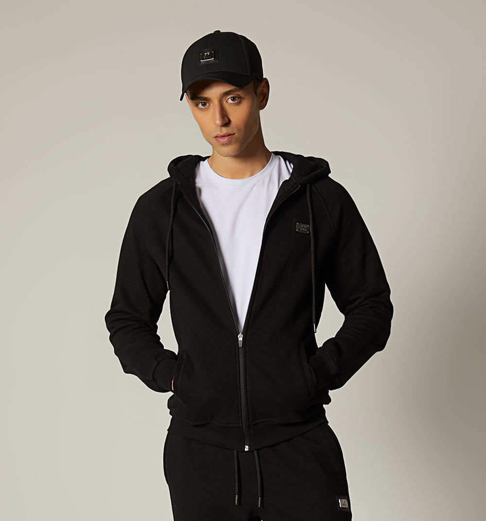 Hoodie para hombre con placa