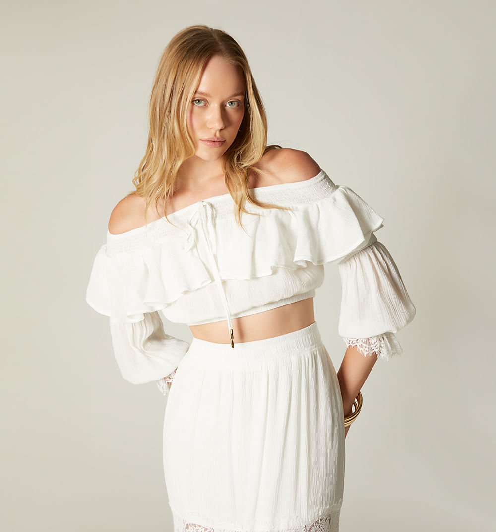 Blusa escote bandeja