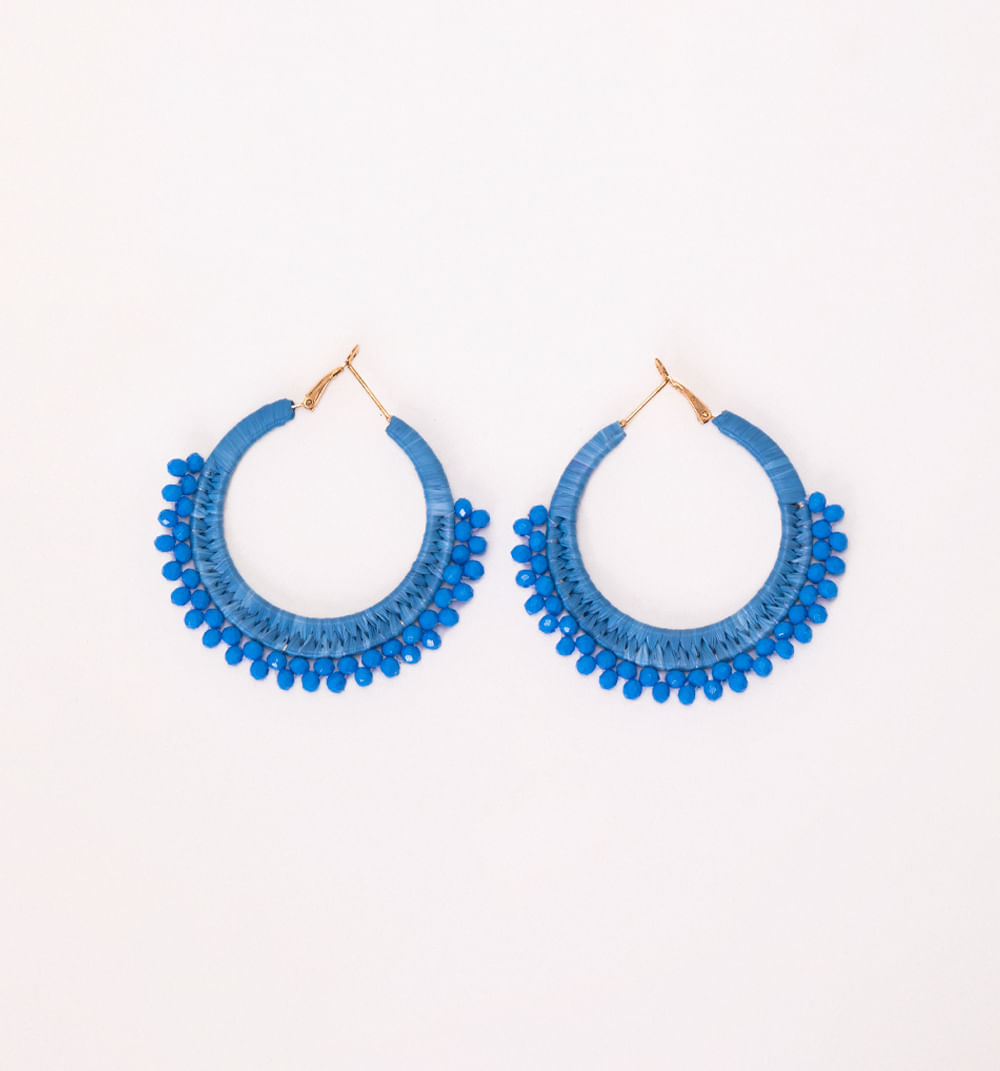 Aretes candonga mostacillas tejidas