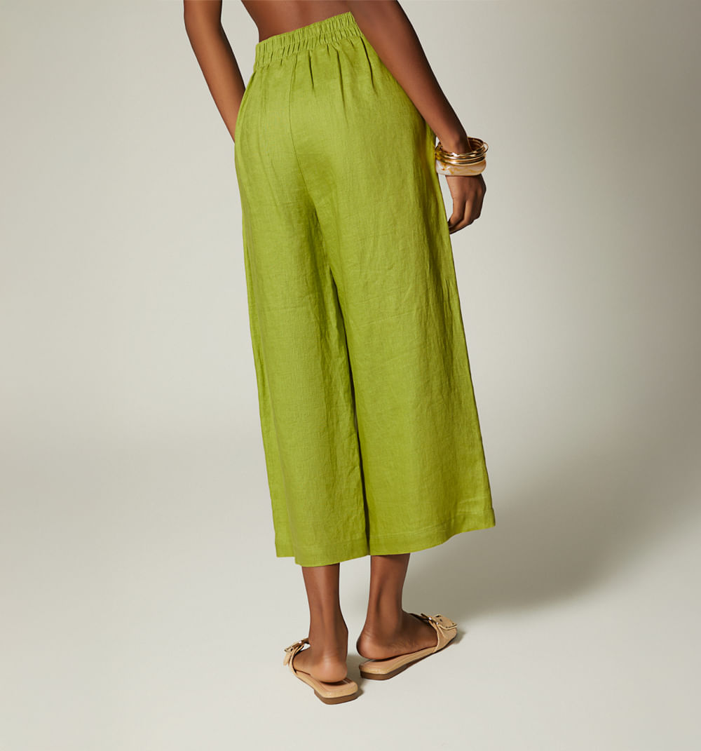 Pantalon tiro alto culotte