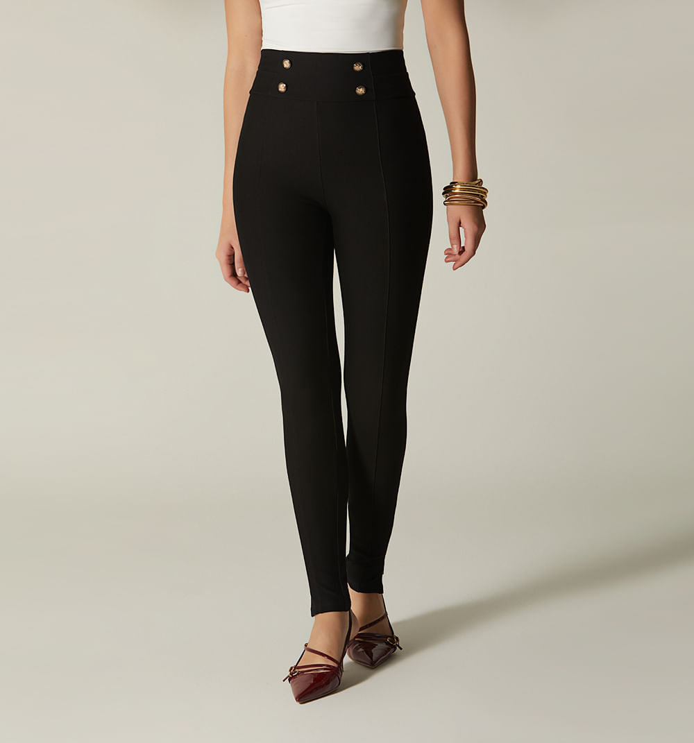 Leggins tiro alto corto