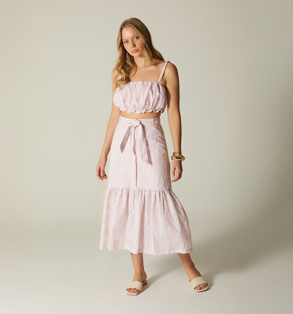 Falda largo midi con bolero