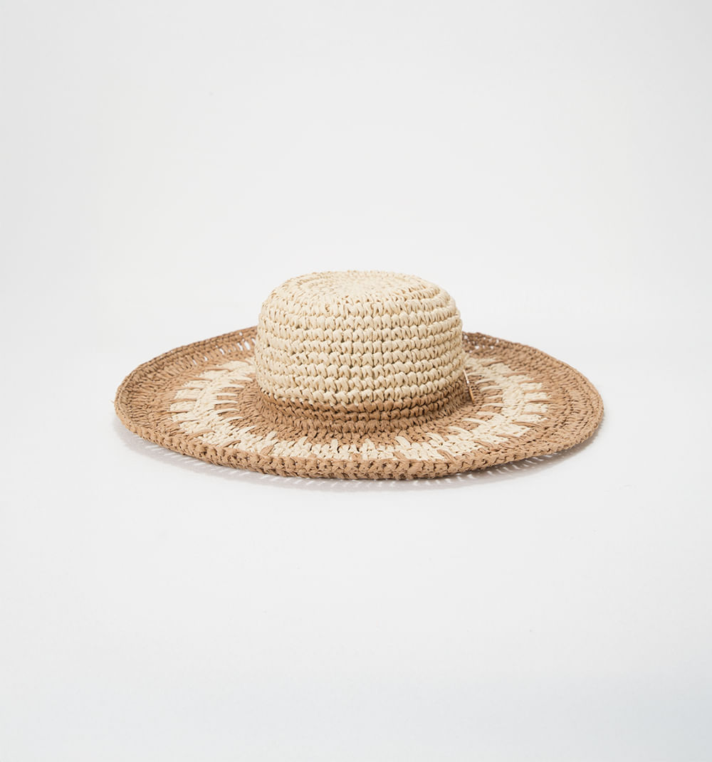 Sombrero tipo pava calada con logo