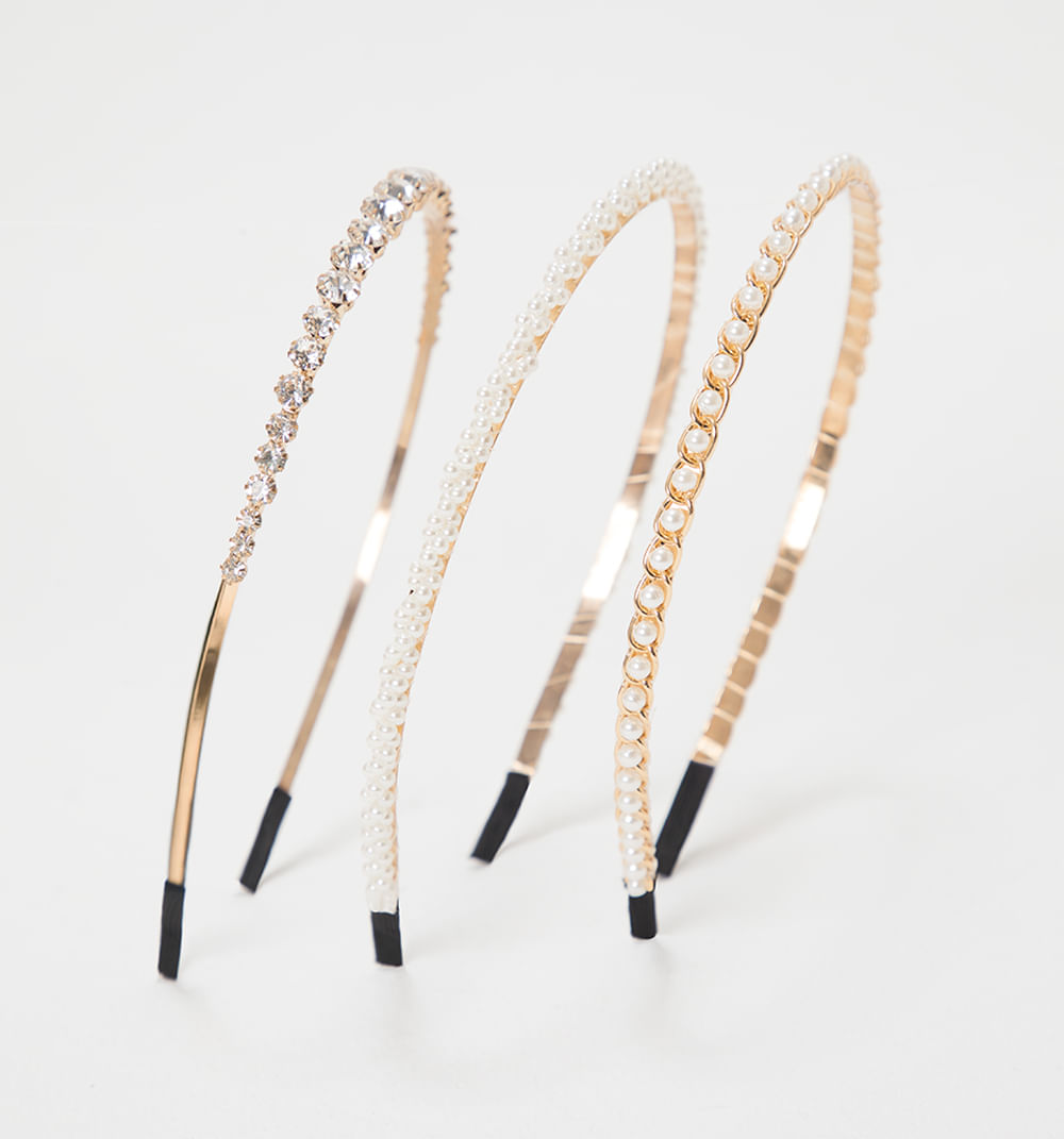 Diademas metalicas set x 3
