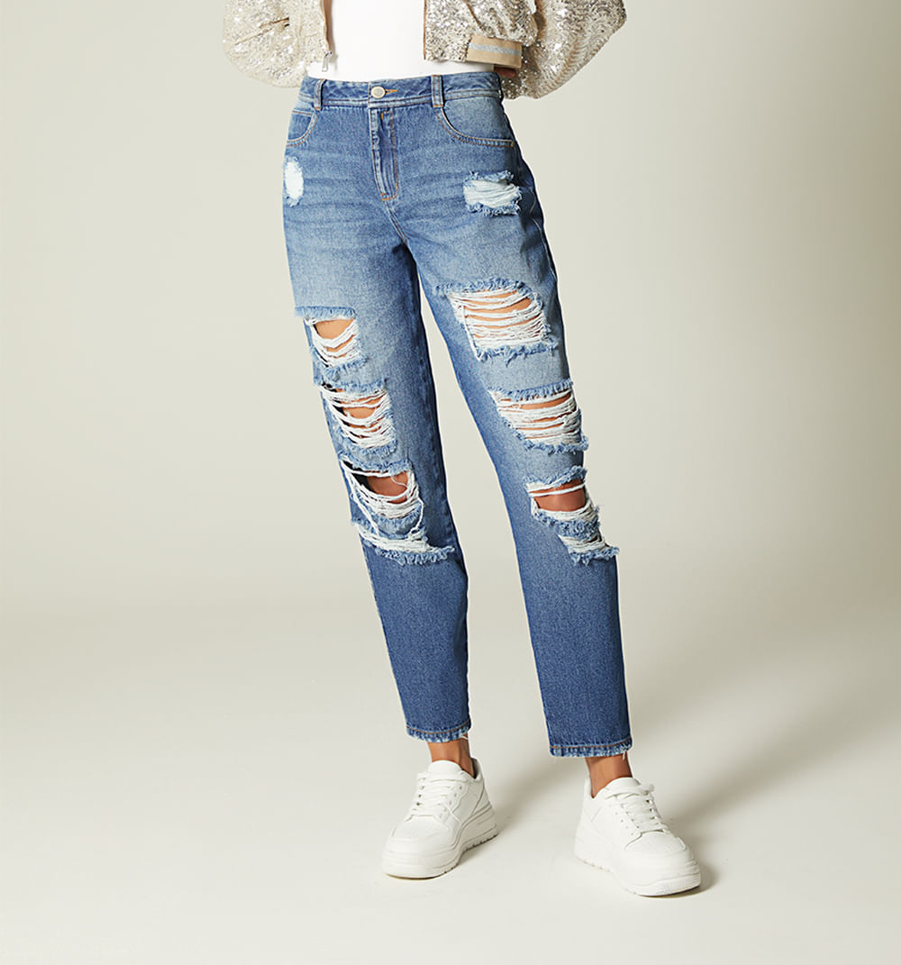 Jean boyfriend kendall cinco bolsillos