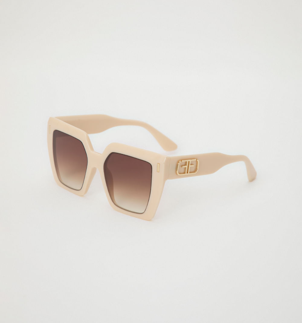 Gafas maxi lente cuadrado detalle logo