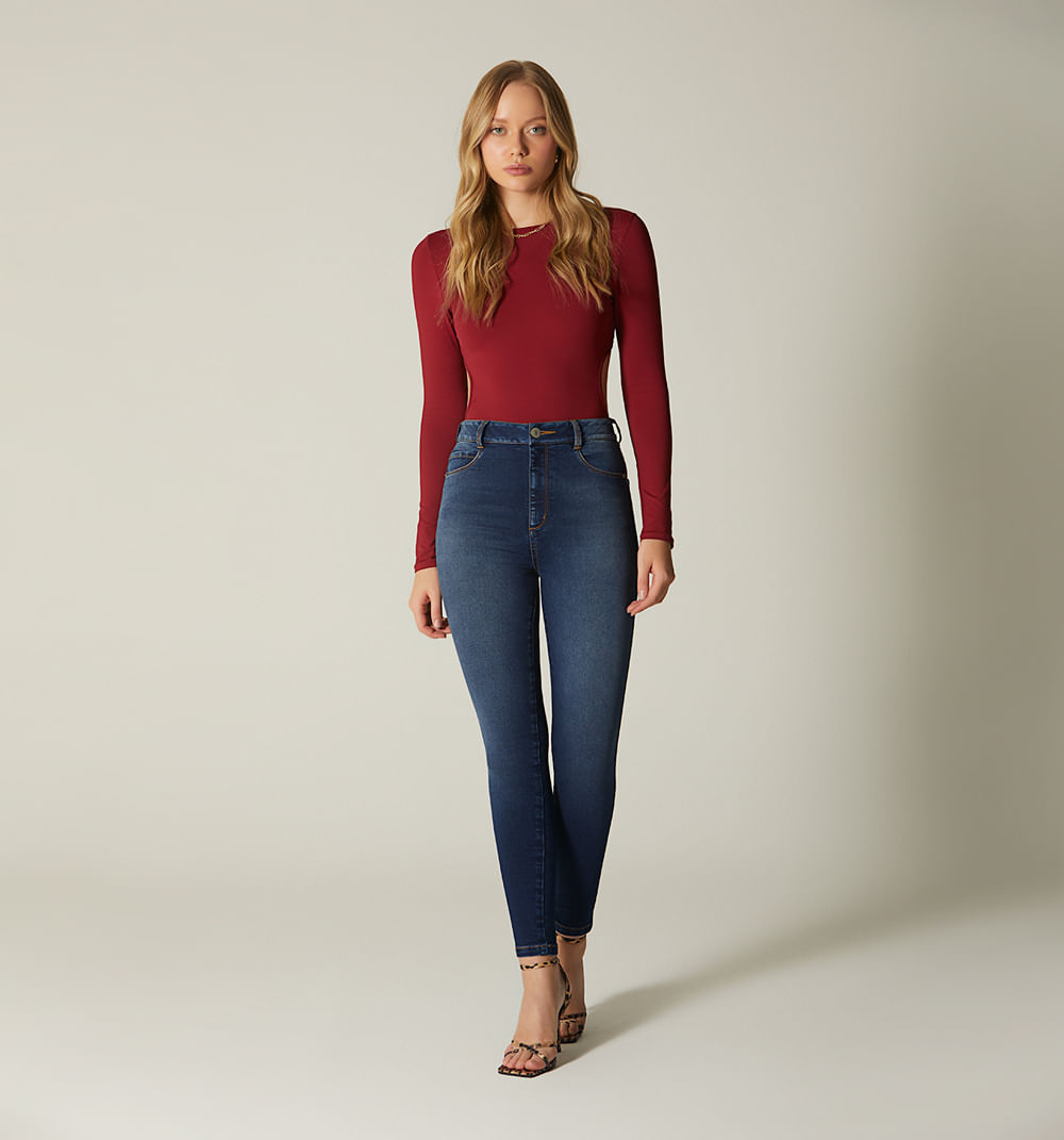 Jean ultra slim lupita tiro super alto c