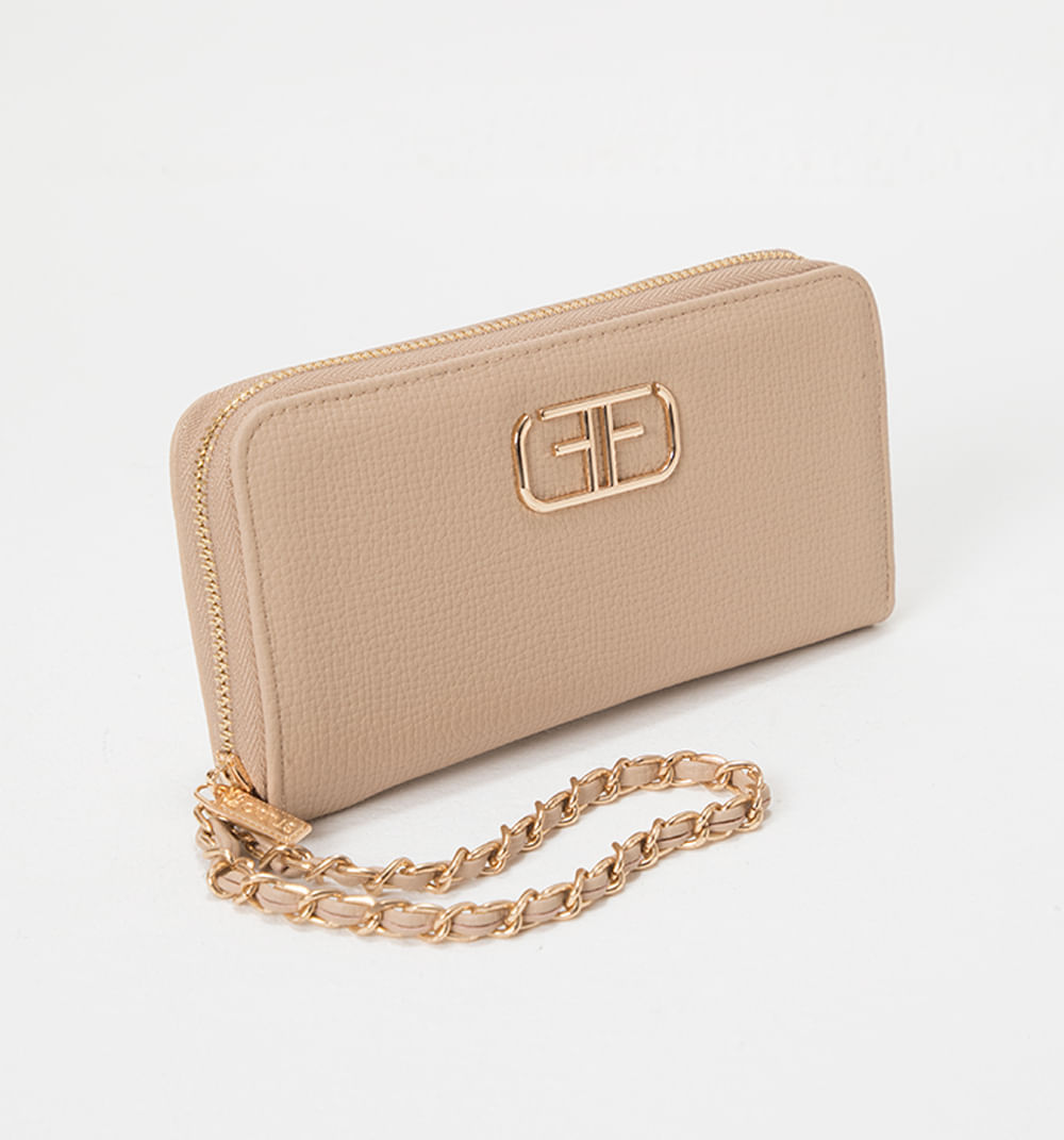 Billetera con logo herraje