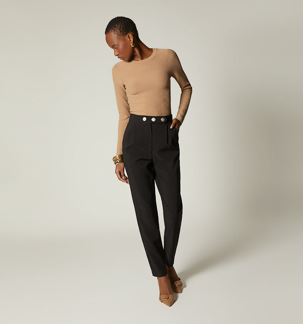 Pantalon prense pretina 3 botones