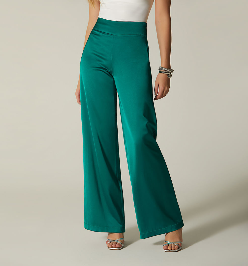 Pantalon bota ancha tiro super alto