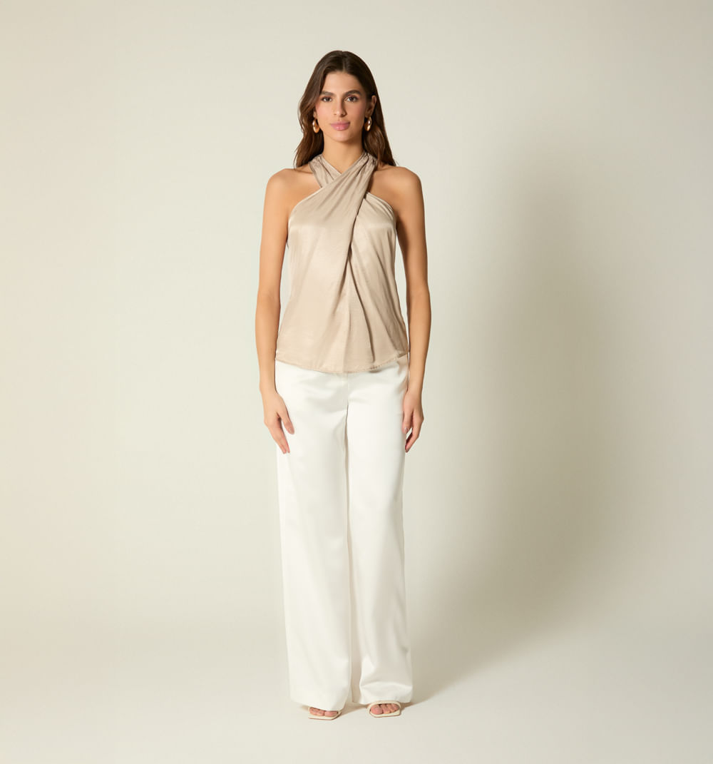 Blusa  sisa escote cruzado