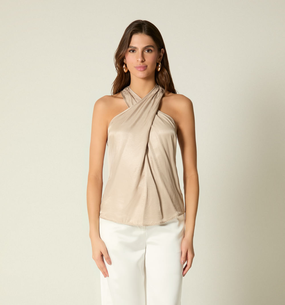 Blusa  sisa escote cruzado