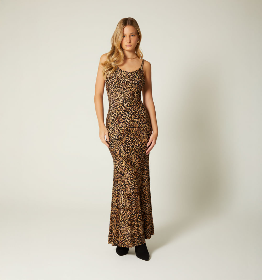 Vestido largo tiras