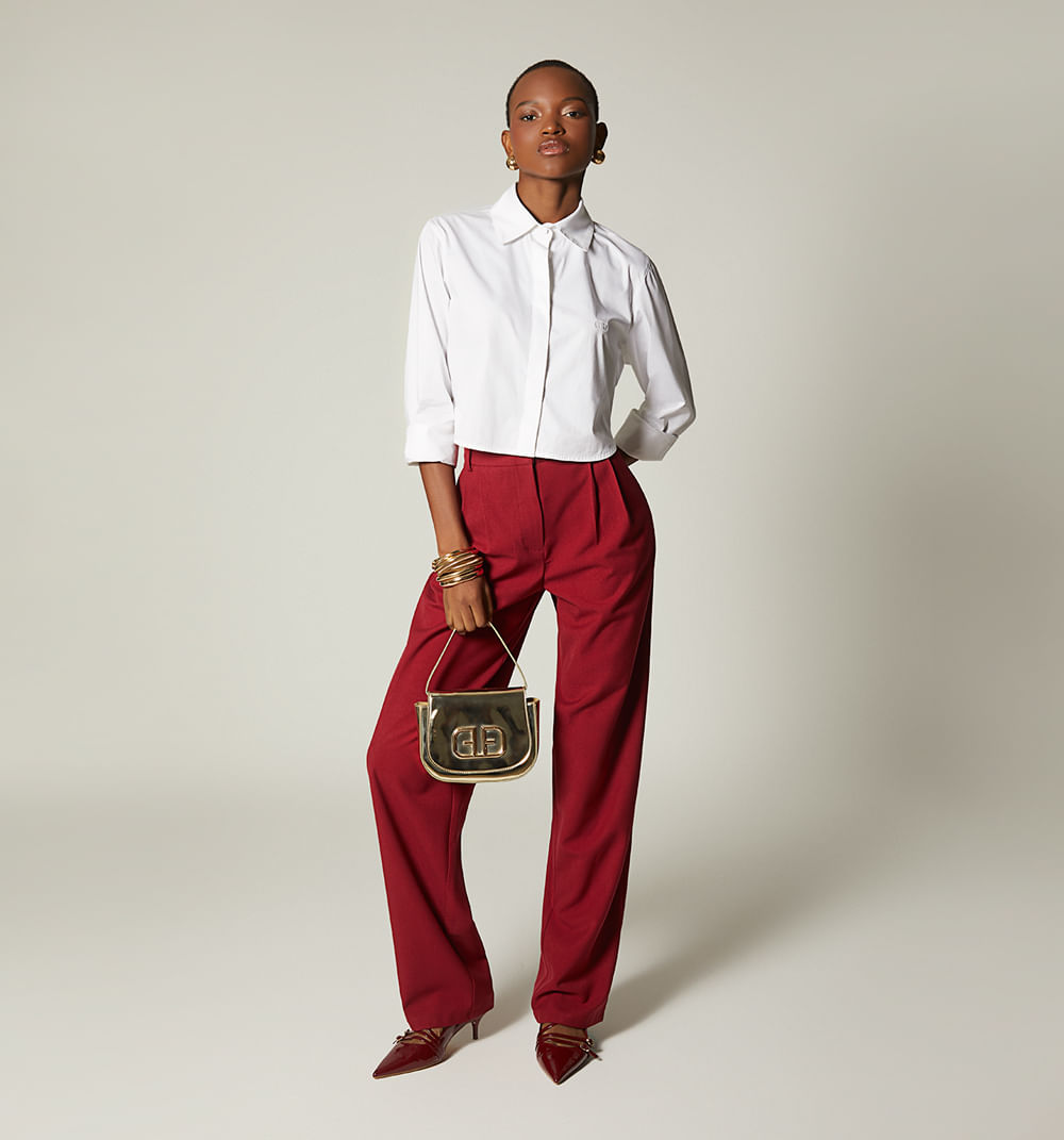 Blusa camisera boxy manga larga