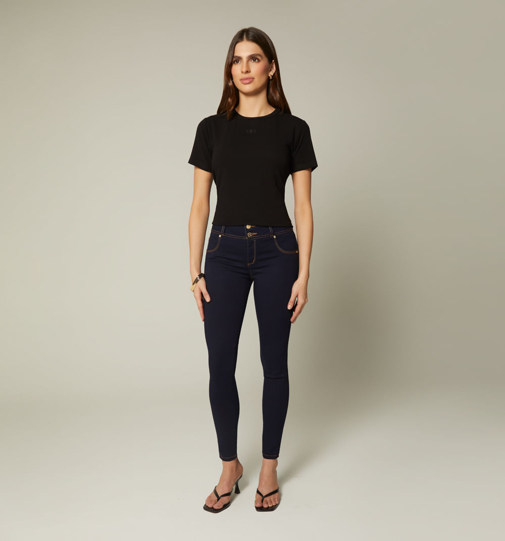 Jean ultraslim tiro medio crawford light
