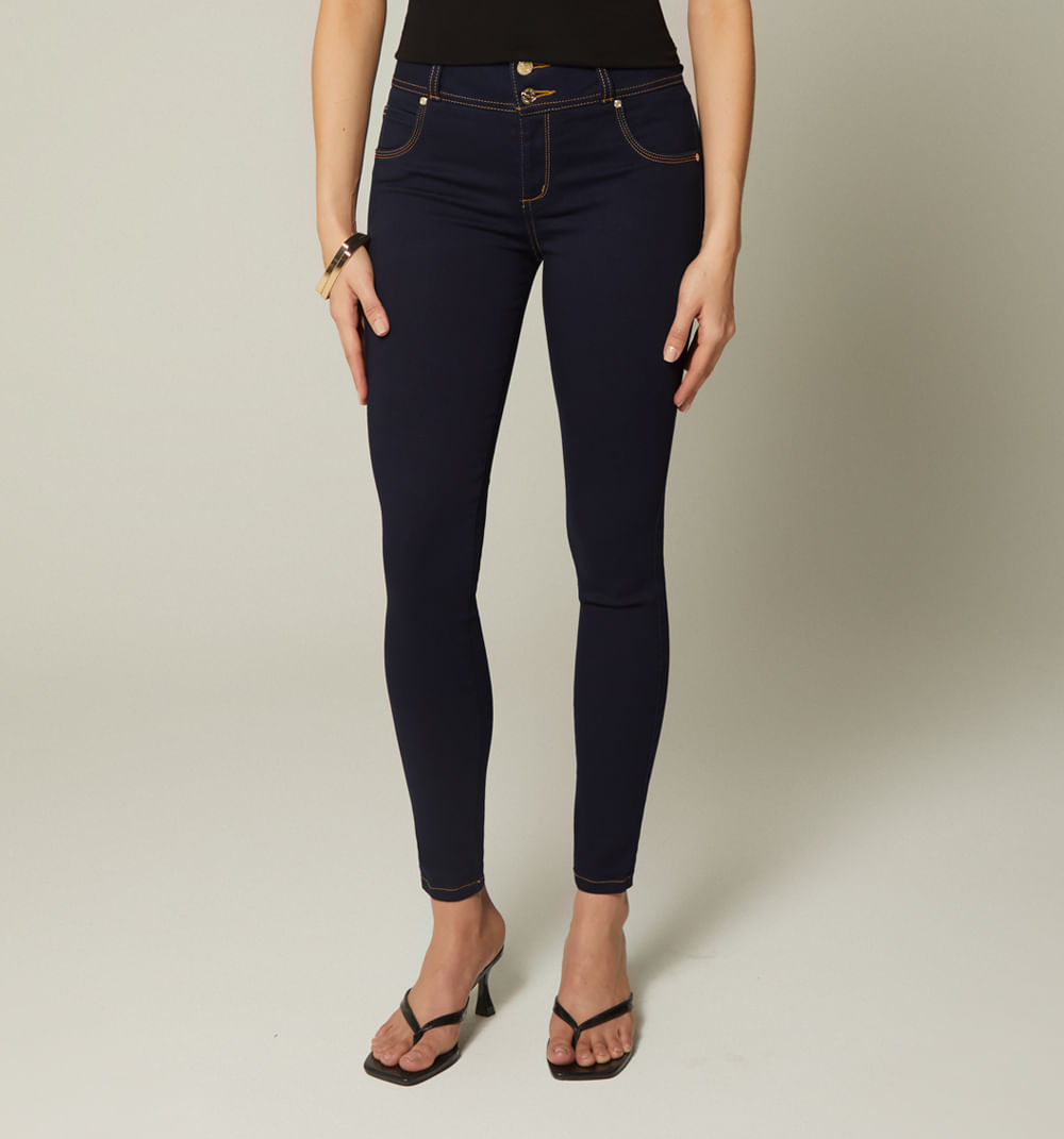 Jean ultraslim tiro medio crawford light