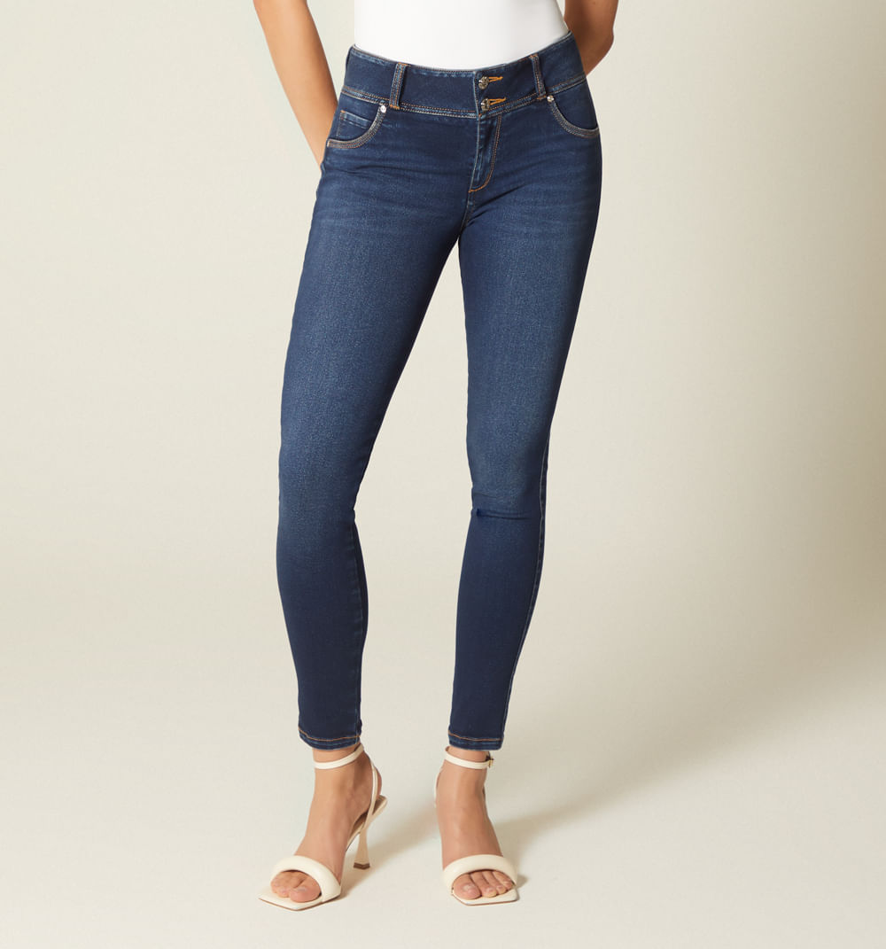 Jean ultraslim tiro medio crawford light