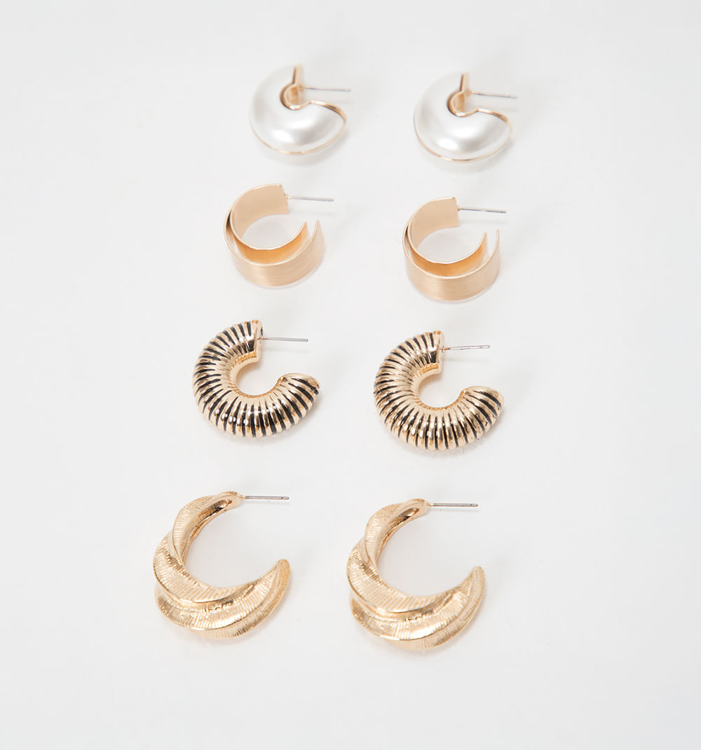 Aretes candongas set x 4