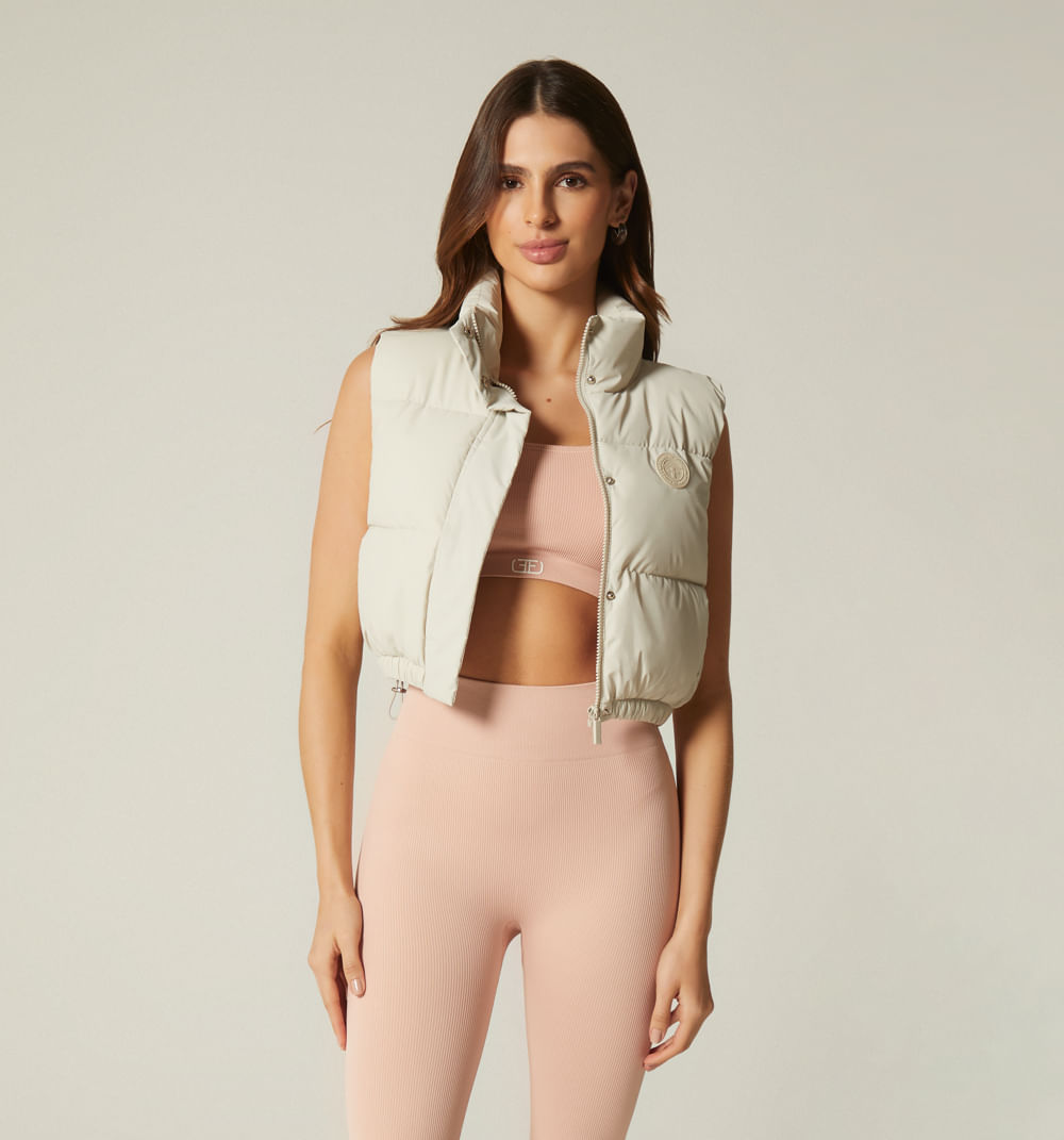 Chaleco acolchado con recubirmiento