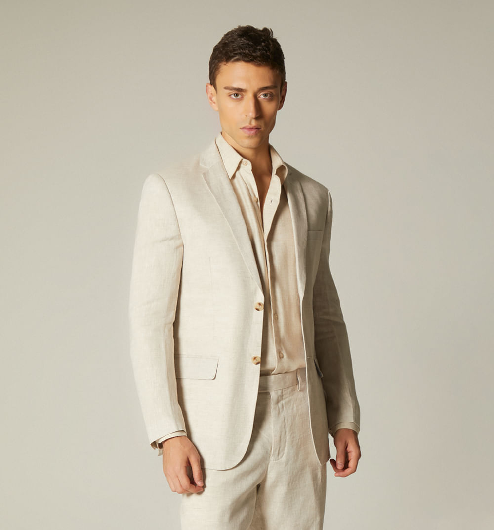 Blazer para hombre de lino