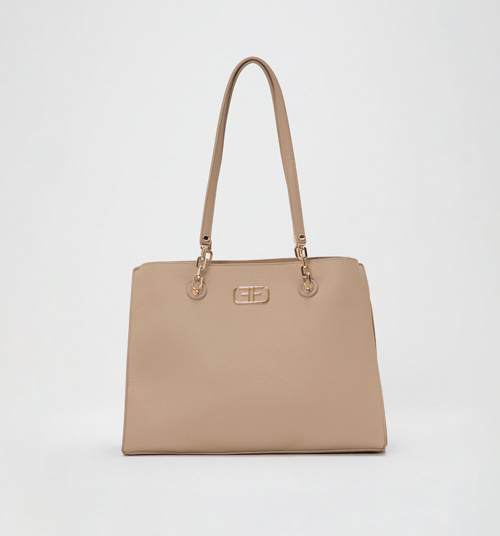 Bolso de mano con cadenas tipo eslabon