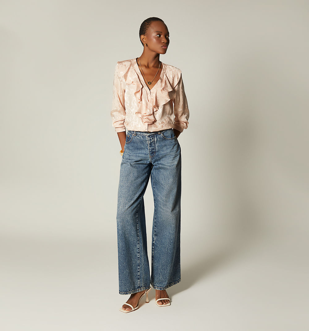 Blusa camisera con bolero