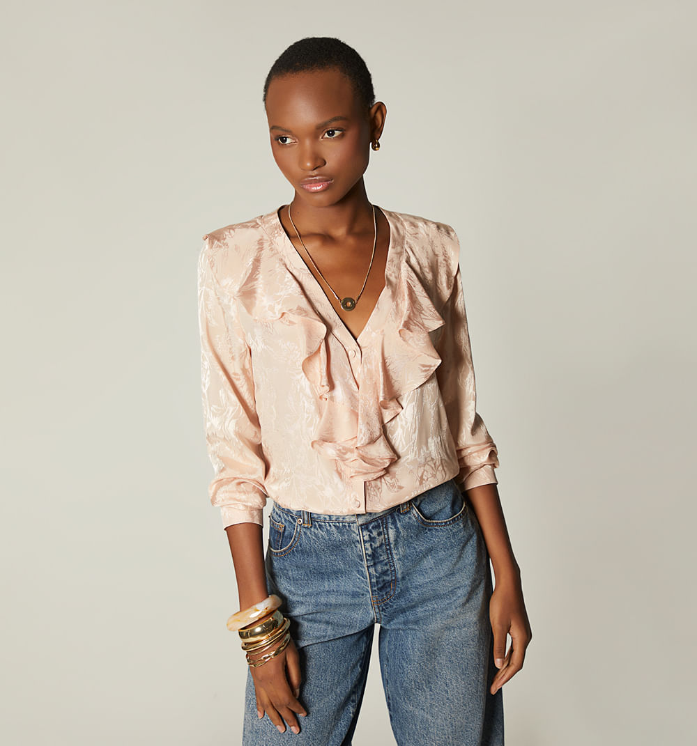 Blusa camisera con bolero