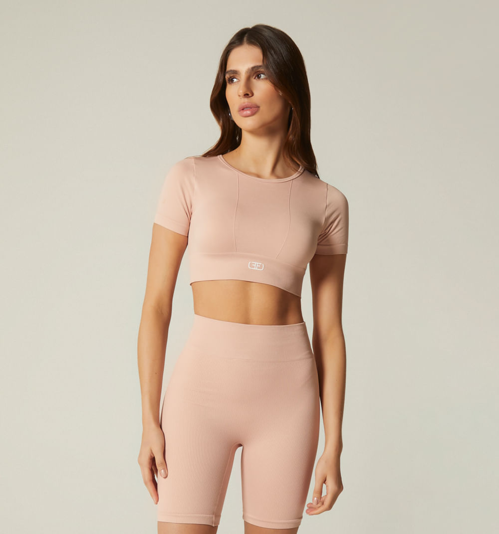 Blusa manga corta deportiva